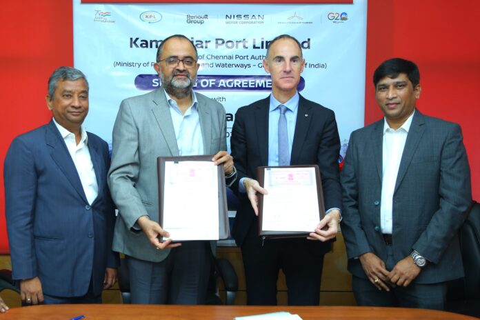 Renault Nissan Alliance Signs Agreement with Kamarajar Port Ltd-min