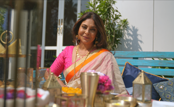 Shefali Shah in Jaypore's regal Saree as they present The Fabric of India Campaign