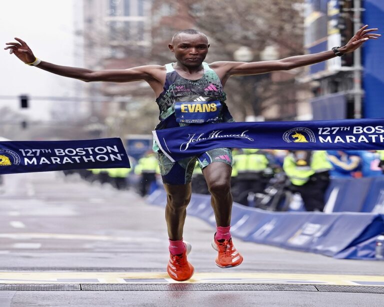 Evans Chebet becomes back-to-back champion in Boston