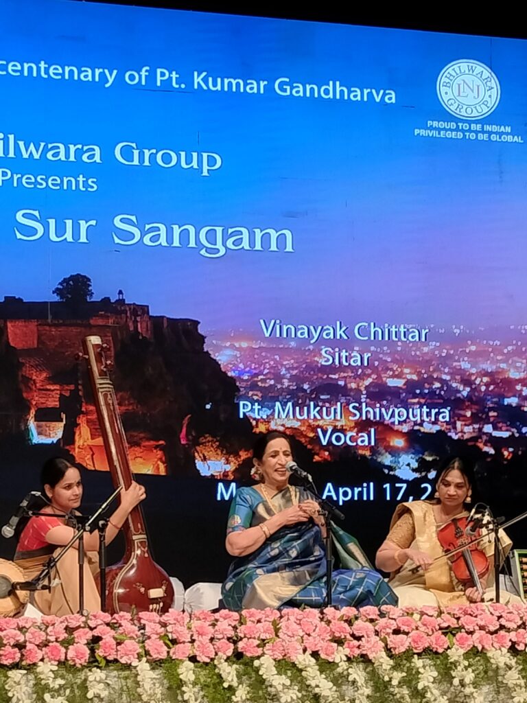 Vocalist Padma Shri Smt. Aruna Sairam Mesmerizes Audience on Bhilwara Sur Sangam 2023