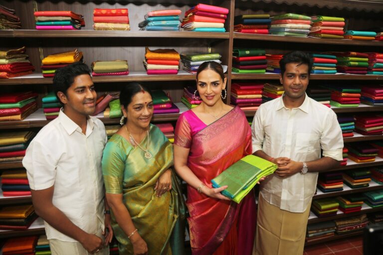 Esha Deol Inaugurates Sundari Silks' Store in Mumbai