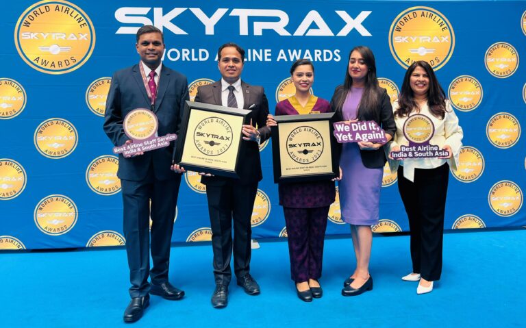 Vistara Awarded ‘Best Airline in India and South Asia’