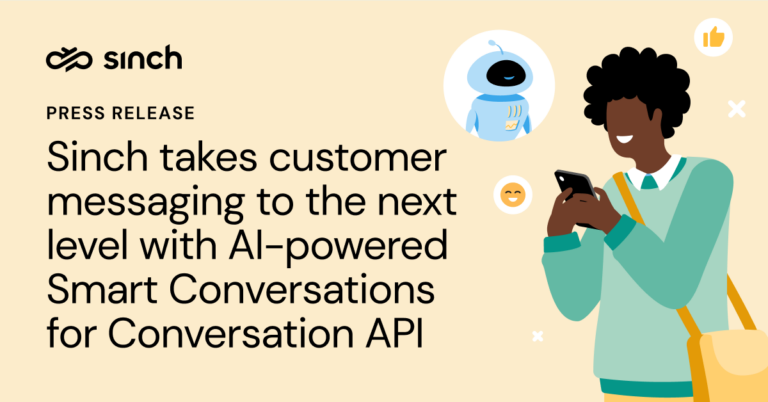 Sinch with AI-powered Smart Conversations