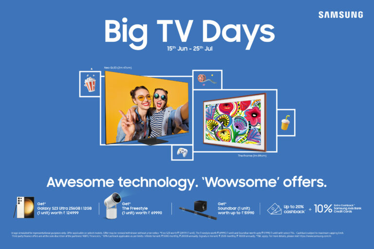 Get Wowsome Offers on Samsung TVs During ‘Big TV Days’