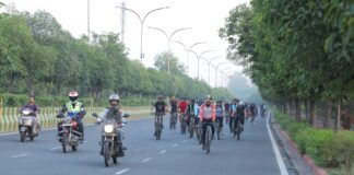 HCL Celebrates Pedal Up Ride in Noida