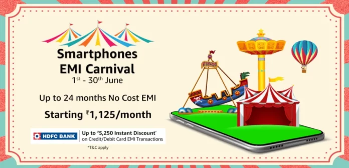 Amazon India’s ‘Smartphones EMI Carnival’
