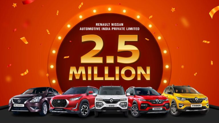 2.5 million cars: Renault Nissan Automotive India