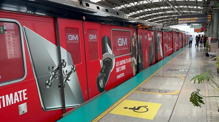 Kochi metro train branding by The Brand Sigma
