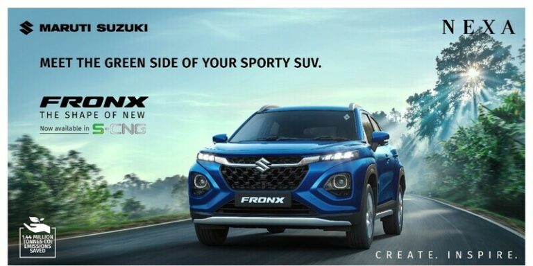 S-CNG technology in Sporty SUV FRONX