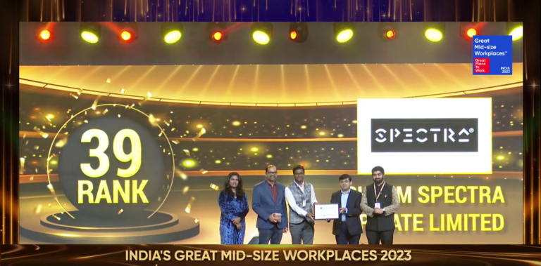 Spectra Joins the Ranks of 'India's Great Mid-Size Workplace’ Companies