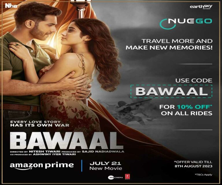 NueGo and Bawaal movie team up