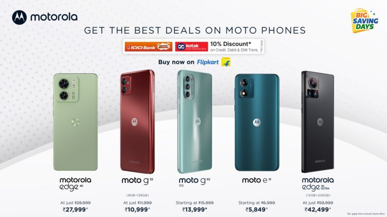 Motorola announces exciting discounts on its smartphone range