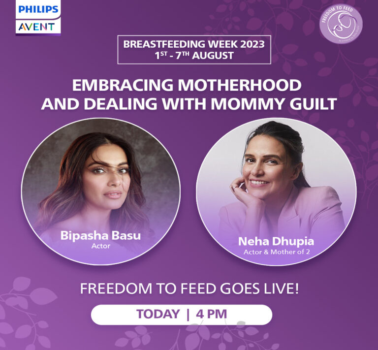 Philips Avent Collaborates with Neha Dhupia and Freedom to Feed for World Breastfeeding Week 2023