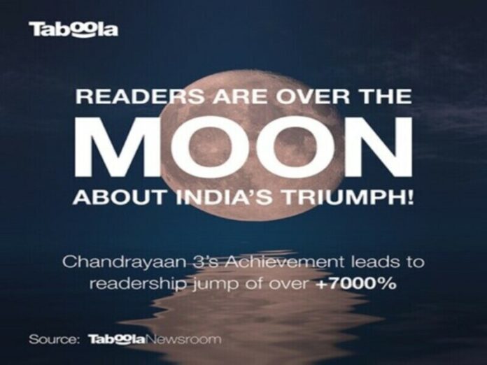 Chandrayaan 3's Achievement in Taboola Newsroom's Insight