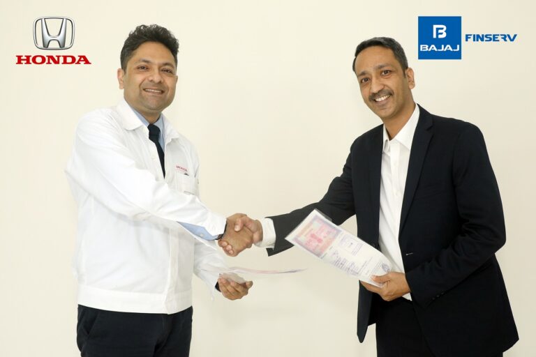 Honda Cars India and Bajaj Finance collaborate to offer financing solutions