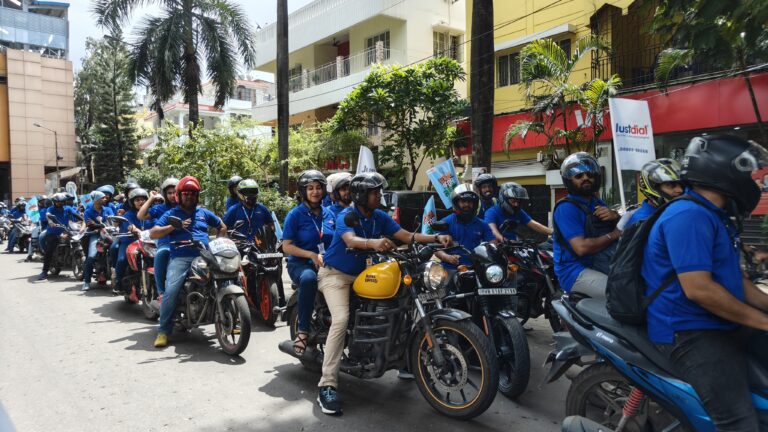 Justdial's bike rally on supporting local businesses