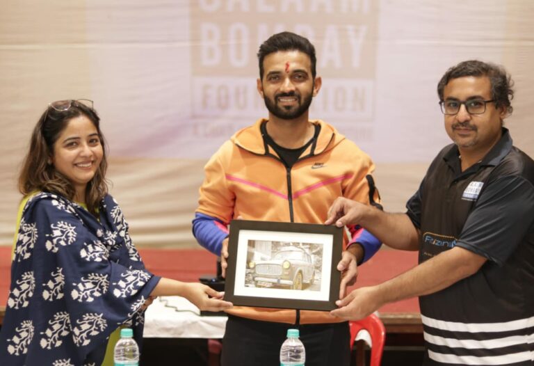 Cricketer Ajinkya Rahane Mentors Students from Salaam Bombay Foundation’s Fitness Program