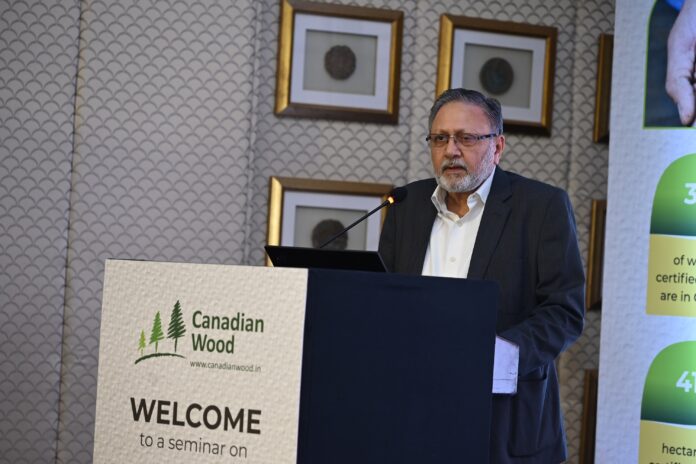 Mr. Pranesh Chhibber, Country Director, Canadian Wood at the seminar