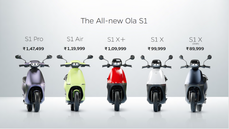 Ola Electric expanded its scooter portfolio to five scooters.