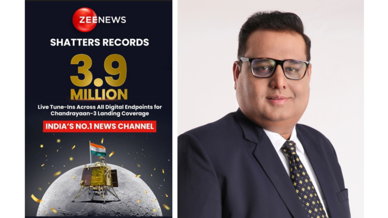 Zee News achieves extraordinary feat with ground-breaking Chandrayaan-3 landing news reportage