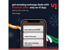 Vi Exclusive Independence Day Offers only on the Vi App