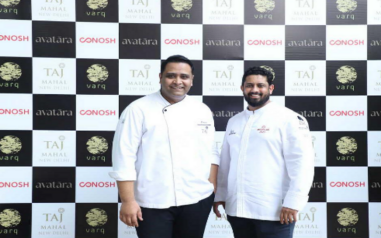 Chef Rajesh Singh, Executive Sous Chef, Taj Mahal, New Delhi & Chef Rahul Rana, Head Chef of Avatara, Dubai