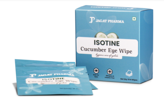 Jagat Pharma launches Isotine Cucumber Eye Wipes