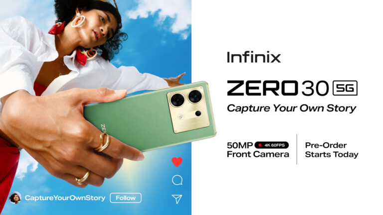 Infinix launches Zero 30 5G with India’s First 50MP Front Camera with 4K @60FPS Video Recording