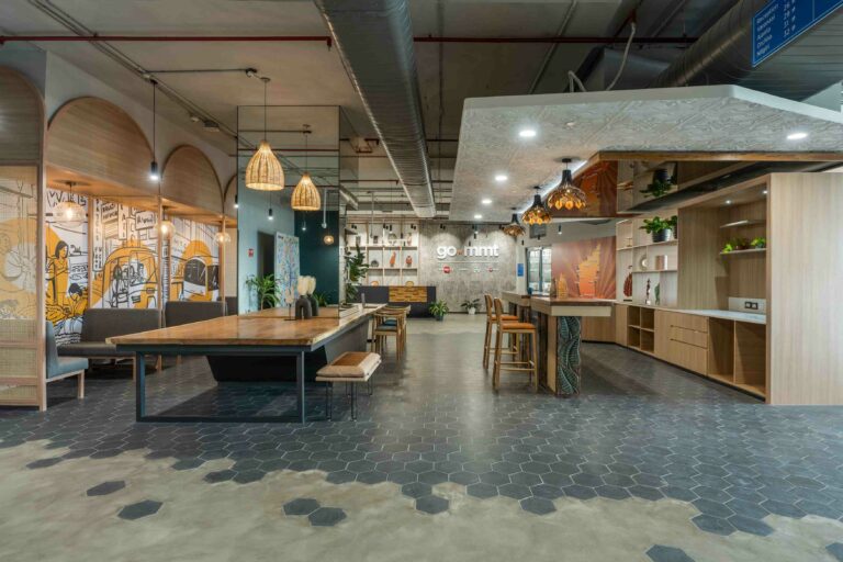 Space Matrix Transforms MakeMyTrip's Office into a Futuristic Workspace Reflecting their Unique Brand Culture
