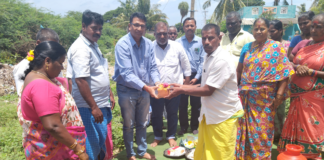 Bhoomi pooja- Foundation stone laying ceremony for community hall-CEO SIR-2 with community