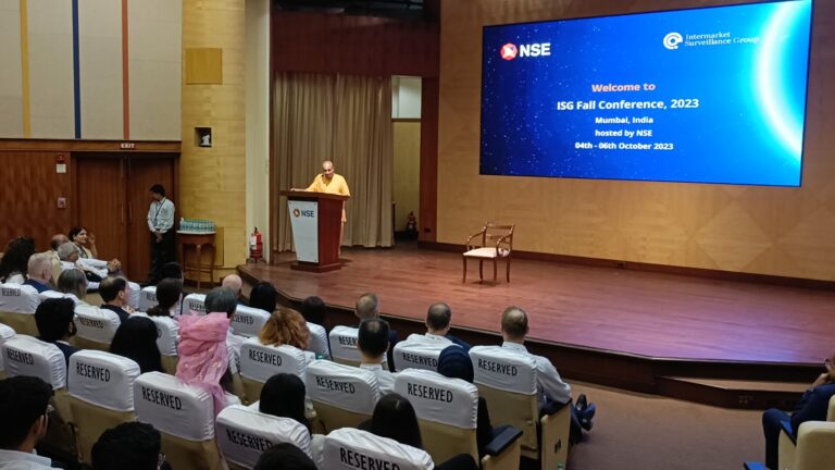 Shri Gauranga Das Prabhu presented Key Session at the Intermarket Surveillance Group (ISG) Fall Conference 2023 Hosted by NSE