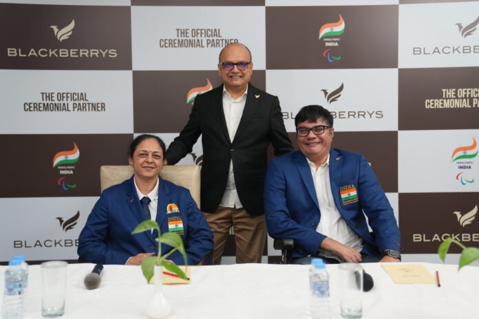Blackberrys partners with the Paralympic Committee of India as the “Official Ceremonial Partner” for the Asian Para Games 2022
