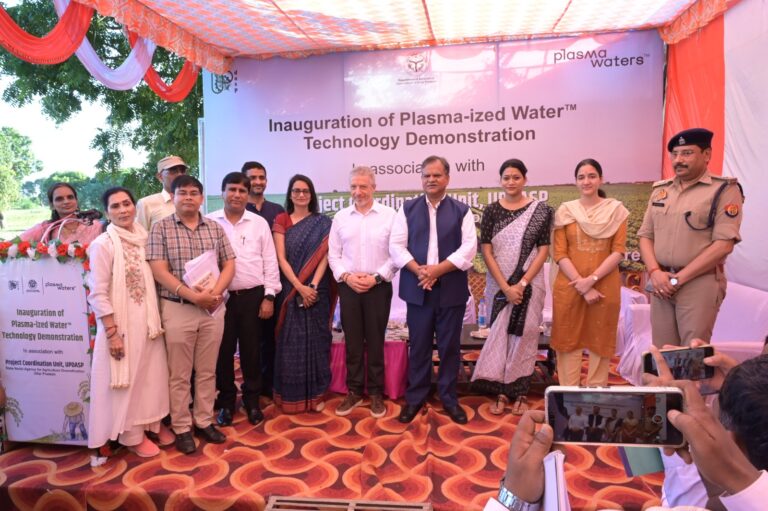 Plasma Water Solutions Collaborates with UPDASP and UP Horticulture to demonstrate Plasma-Sized Water Technology in Uttar Pradesh : Project aims to enhance agriculture productivity