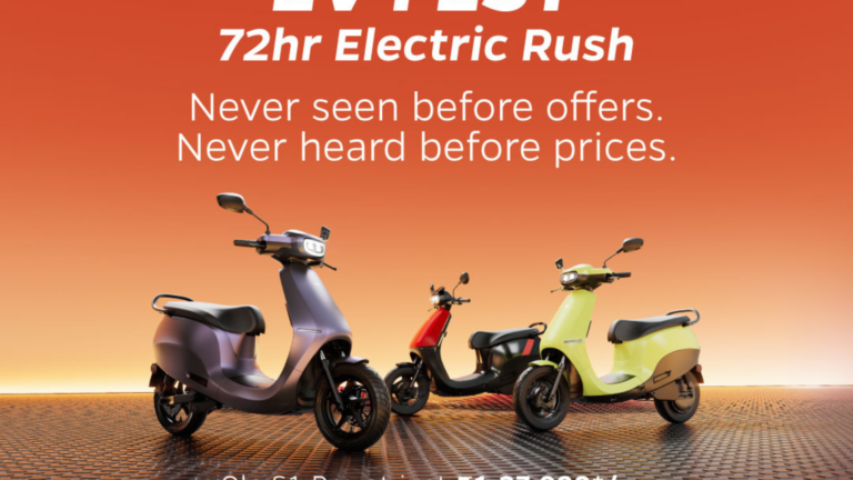 Ola announces “72 hours Electric Rush” for its Bharat EV Fest