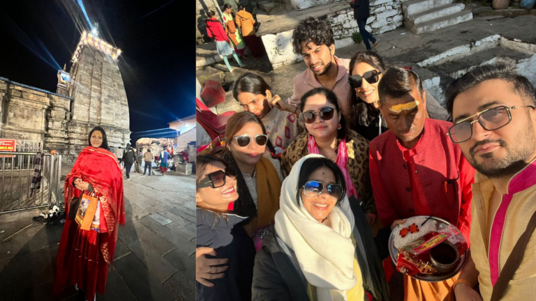 Tanishaa Mukerji seeks blessings of Lord Shiva at Kedarnath temple, enjoys a special trip with friends