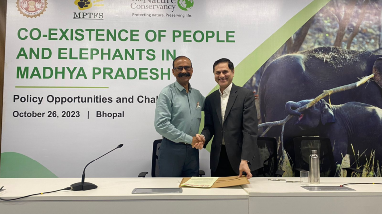 Madhya Pradesh Tiger Foundation Society signs MoU with TNC to enhance the Co-existence of People and Elephants in Madhya Pradesh