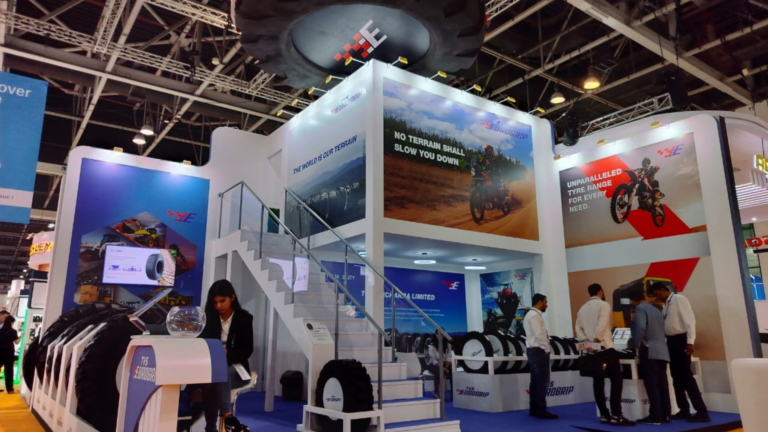 TVS Eurogrip Tyres showcases 2-Wheeler & OHT product range at the 20th anniversary show of Automechanika Dubai 2023