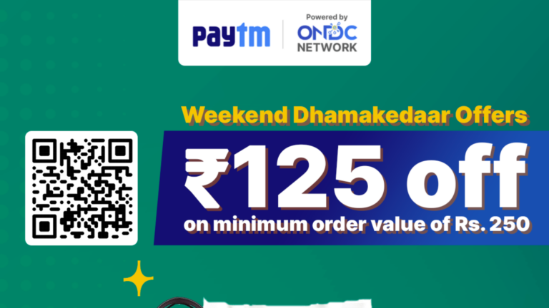 Paytm Se ONDC Network offers up to ₹150 discount on all products with free delivery 