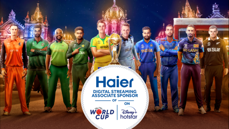Innovating on and off the Field: Haier India comes onboard as a ‘Digital Streaming Associate Sponsor’ for ICC Men's Cricket World Cup 2023 on Disney+ Hotstar, elevating the festive spirits