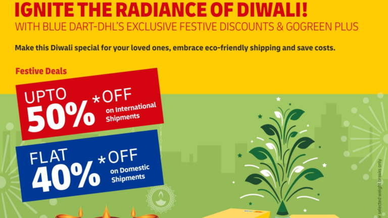 Blue Dart’s announces ‘Diwali Express’: Offers discounts on Domestic & International Shipments