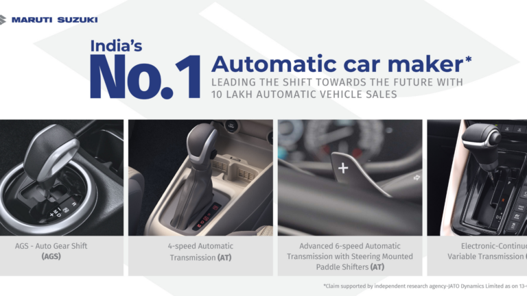 Media Release_Maruti Suzuki, India’s No. 1 Automatic Car Maker crosses 10 lakh automatic vehicle sales milestone