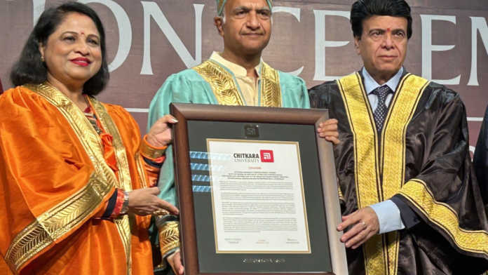 Chitkara University Confers Honorary Doctorate on Bharat Goenka, Founder, Tally Solutions