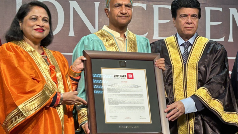 Chitkara University Confers Honorary Doctorate on Bharat Goenka, Founder, Tally Solutions