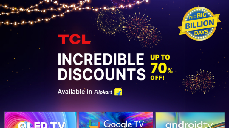 TCL announces attractive offers on its next-gen TV range on Flipkart during The Big Billion Days 