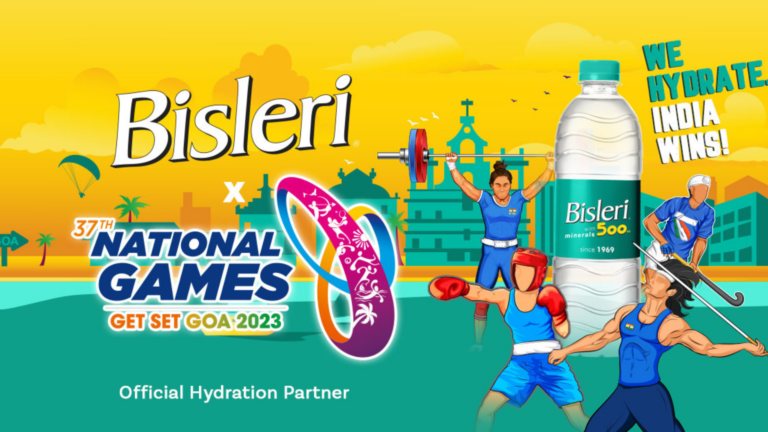 Bisleri Partners with the Biggest Sporting Event — 2023 National Games of India as the Official Hydration Partner