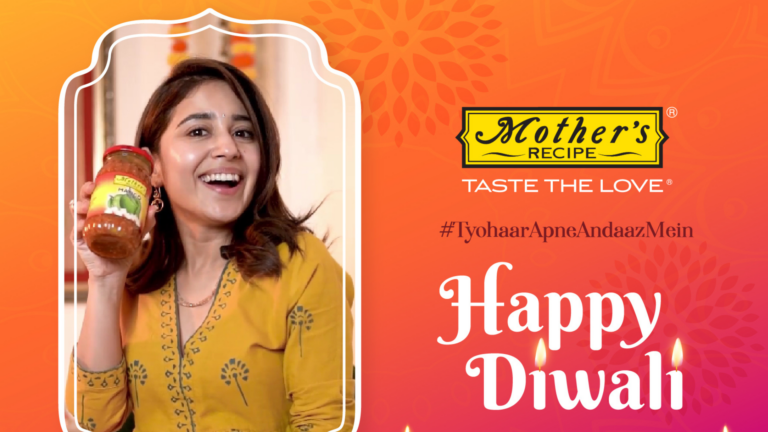 Mother's Recipe and Actress Shweta Tripathi Collaborate to spread Fun and Festivity this Diwali with ‘Tyohaar Apne Andaaz Mein'