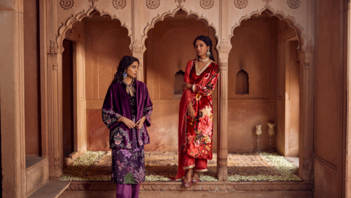 Ancestry unveils it’s wedding edit - Heer: Luxe and lustrous velvets in jewel tones