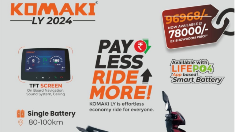 Komaki welcomes winter season with irresistible discounts on LY e-Scooter