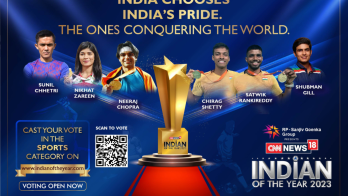 Vote for your favourite Sportsperson at ‘CNN-News18 Indian of the Year 2023’
