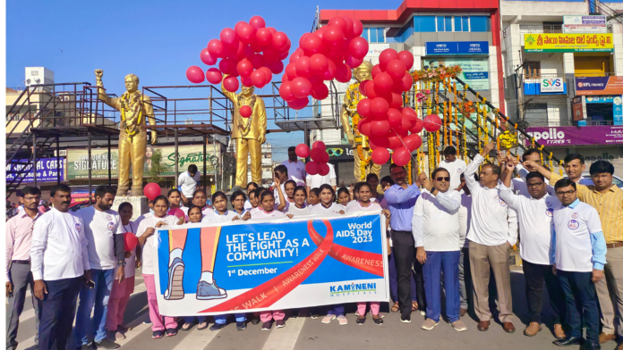 Kamineni Hospitals organizes Awareness Walk on World AIDS Day
